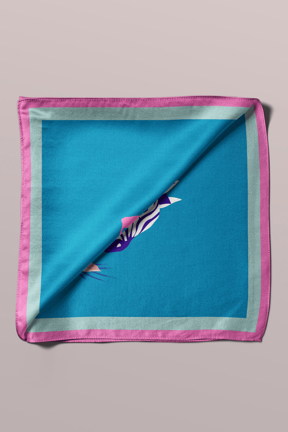 B26 Modabutik Zebra Desenli Bandana