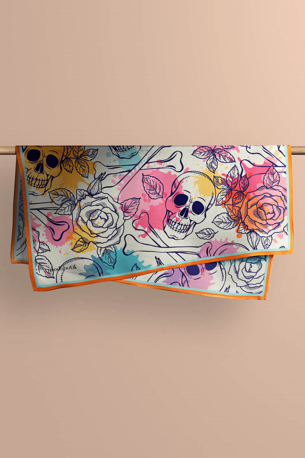 A19 Modabutik Renkli Kurukafalı Bandana