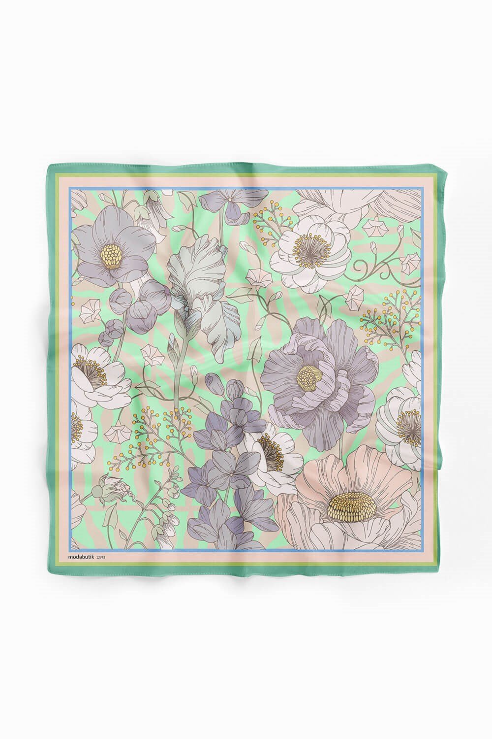 Violla Z81 VINTACE FLOWERS TASARIM BANDANA