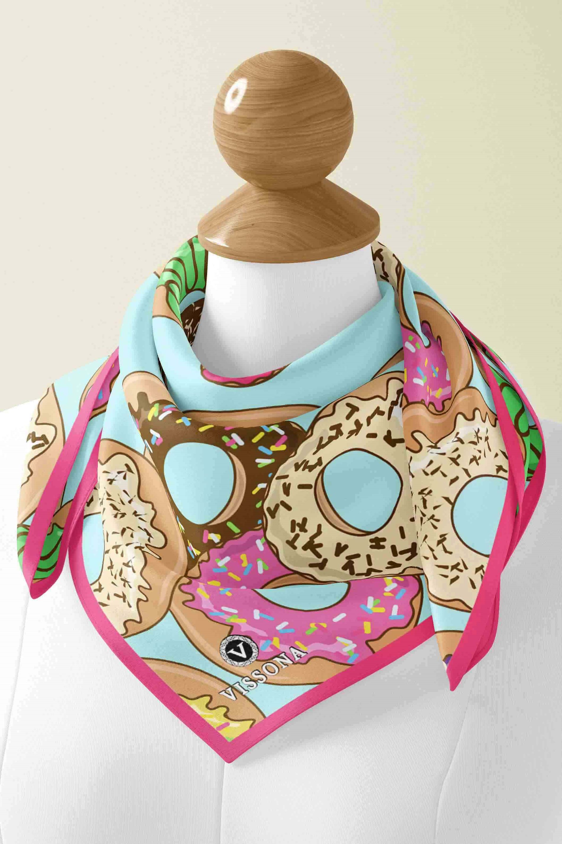 100% Silk Headscarf for Women - 22