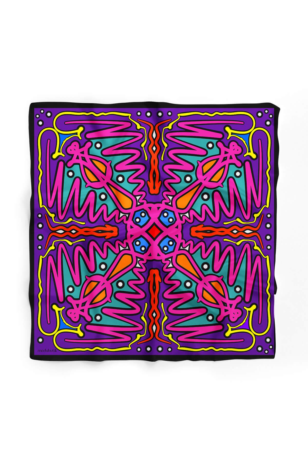 A35 Modabutik Geometrik Desenli Bandana