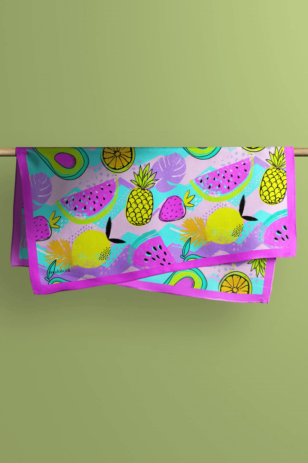 G99 Modabutik Meyve Desenli Kadın Bandana