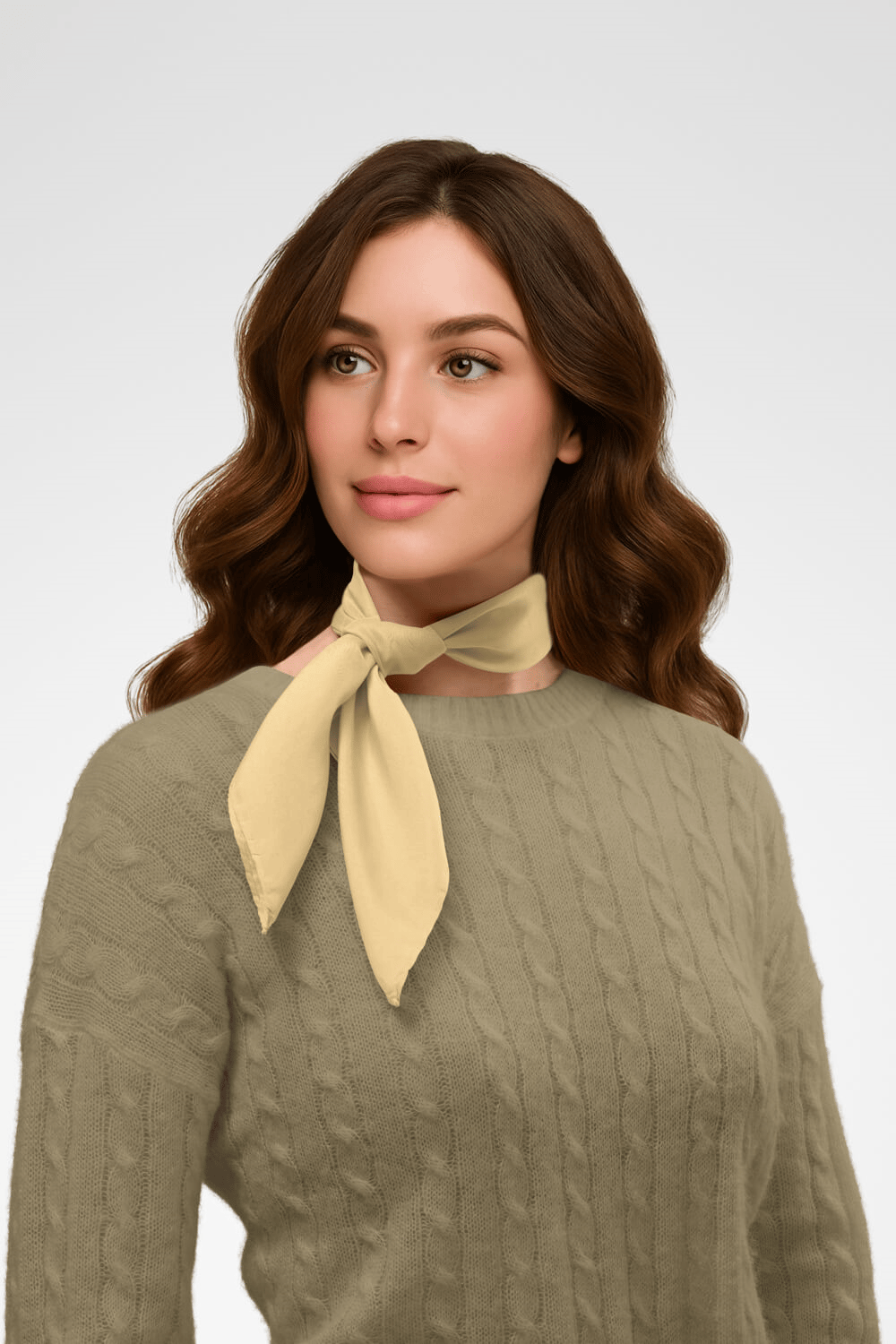Şifon Sarı Bandana