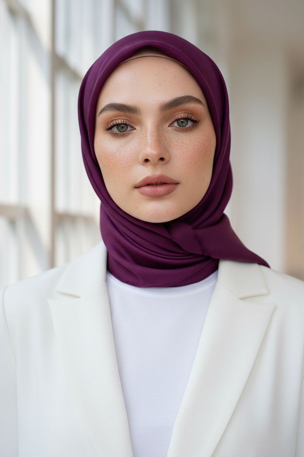 %100 Twill İpek Düz Şarabi Renkli Daha Tok Exclusive Serisi 90x90 Eşarp Dikim Şekli : El Dikişi