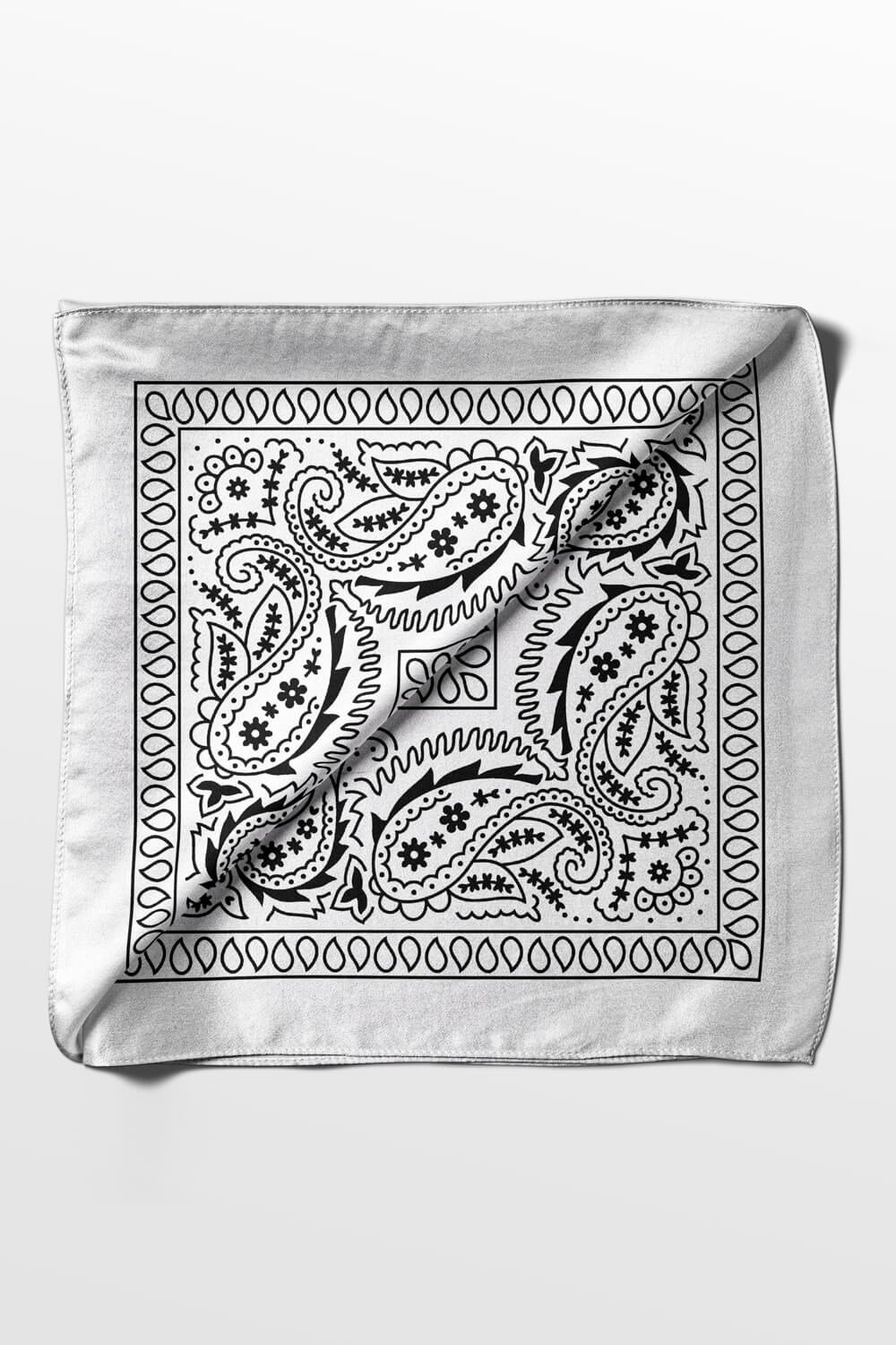 Violla A4 WHITE ŞALLI BANDANA DG12196