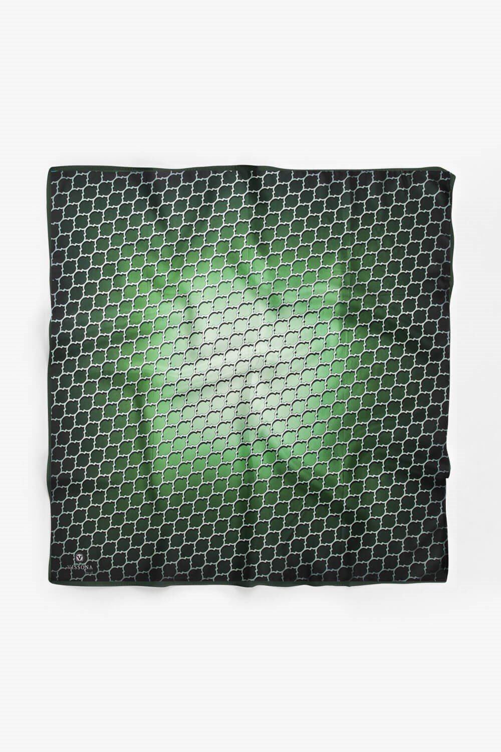 %100 İpek Kadın Desenli Bandana 80x80
