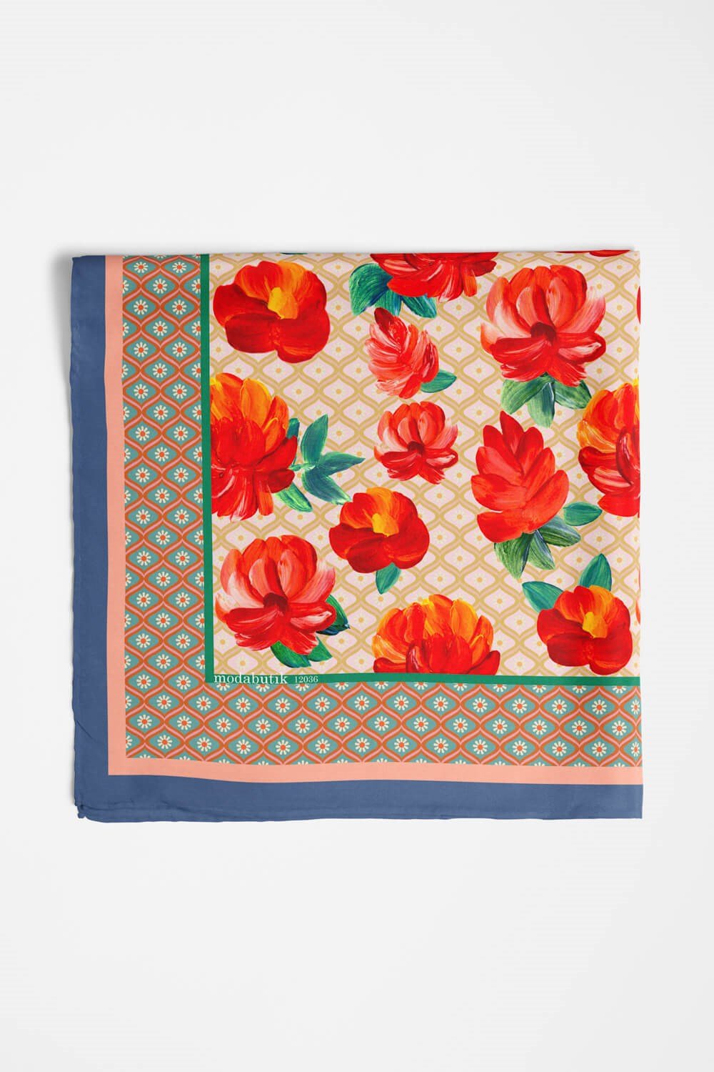 Violla B27  MODERN ÇİÇEKLER TASARIMLI BANDANA