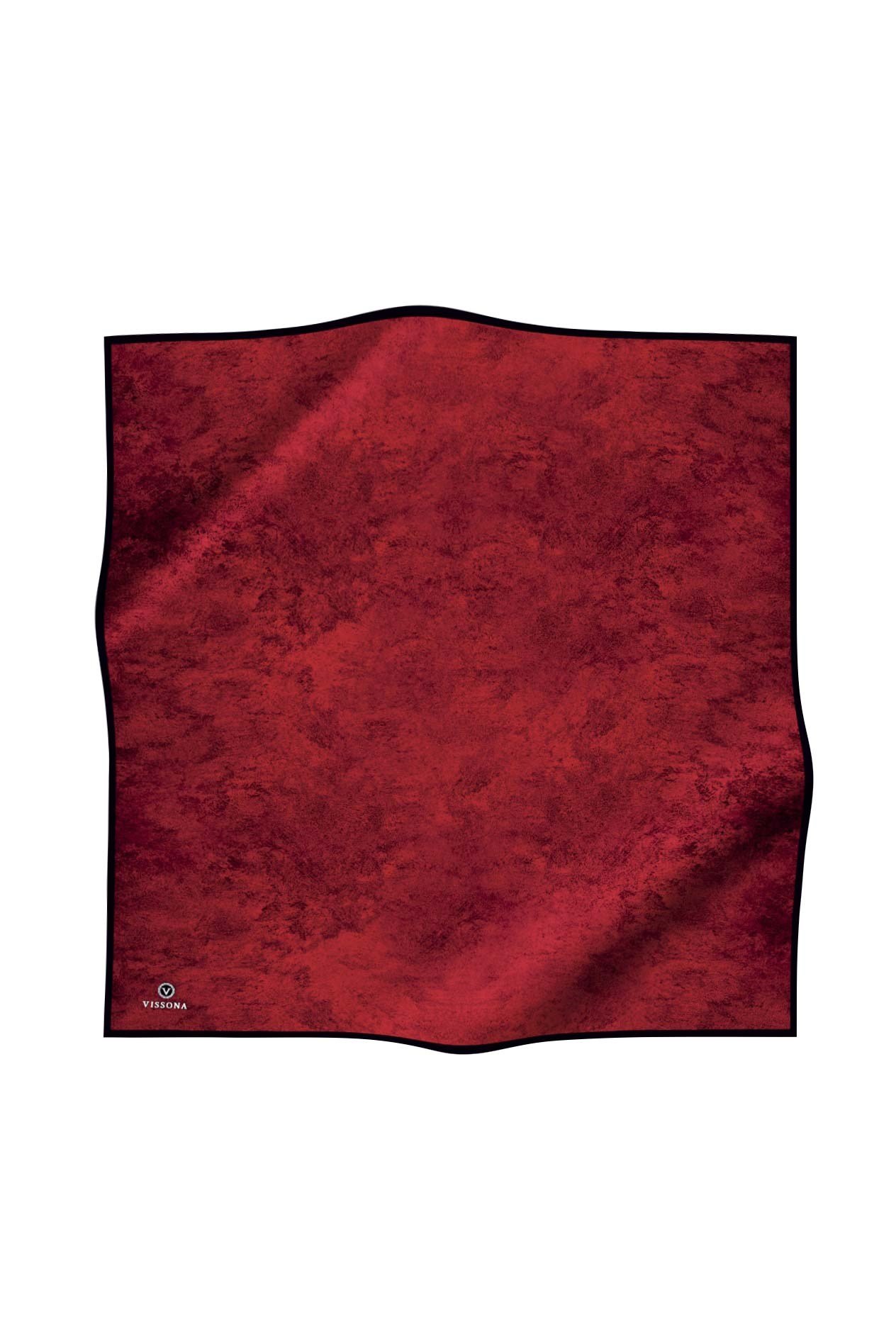 % 57 İPEK % 43 VİSKON Twill İpek Doku Desenli Bordo Renkli 90x90 Eşarp Dikim Şekli : El Dikişi