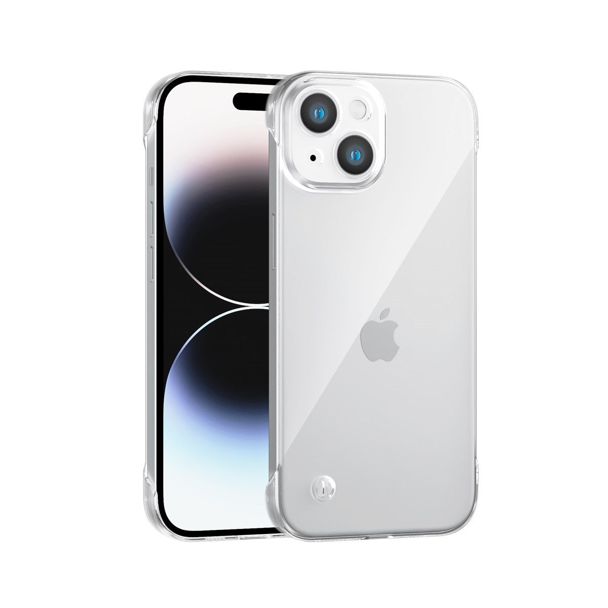 iPhone 14 Uyumlu Kamera Korumalı Yanları Açık Sararmaz Sert Mika Şeffaf Kılıf