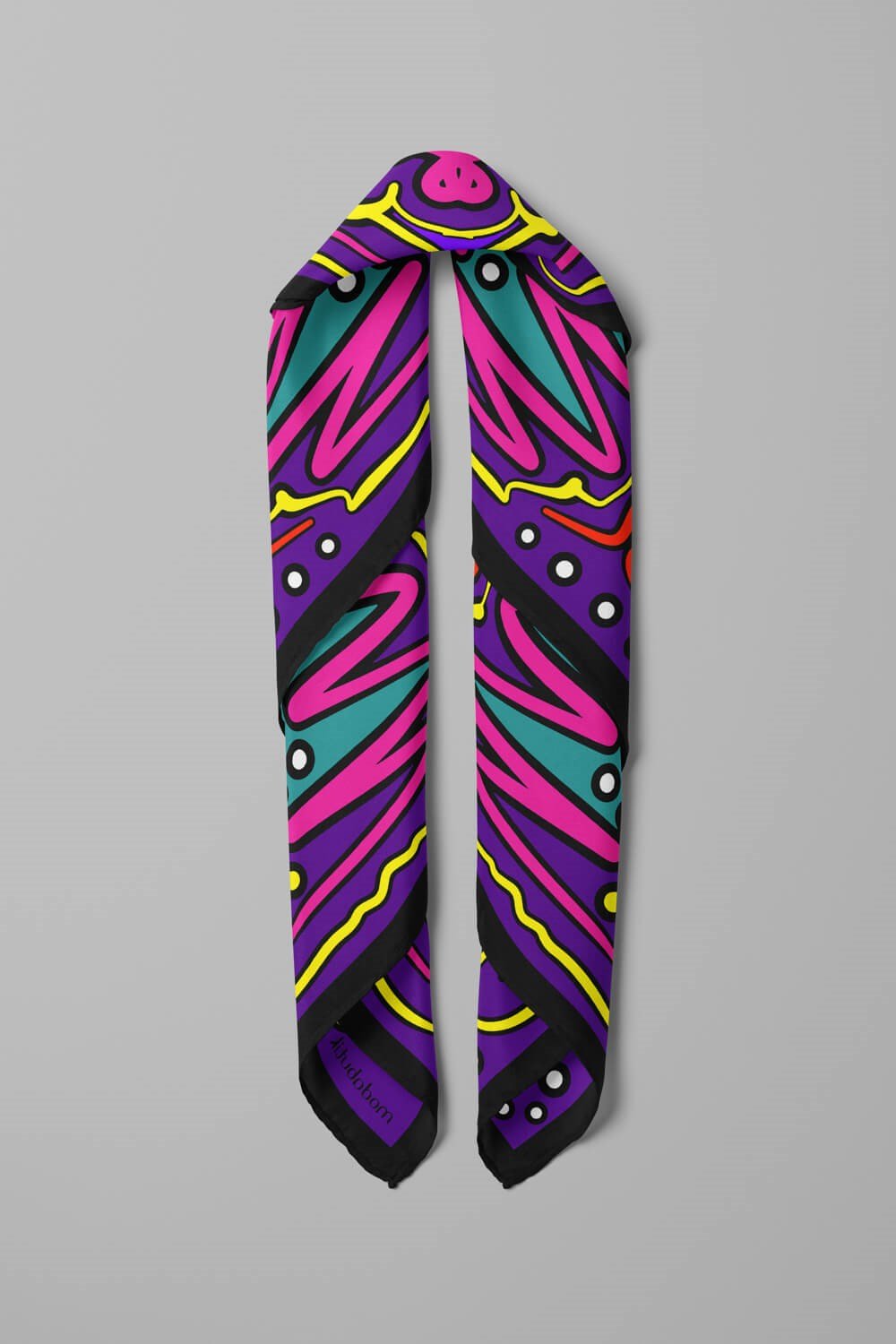 A35 Violla Geometrik Desenli Bandana
