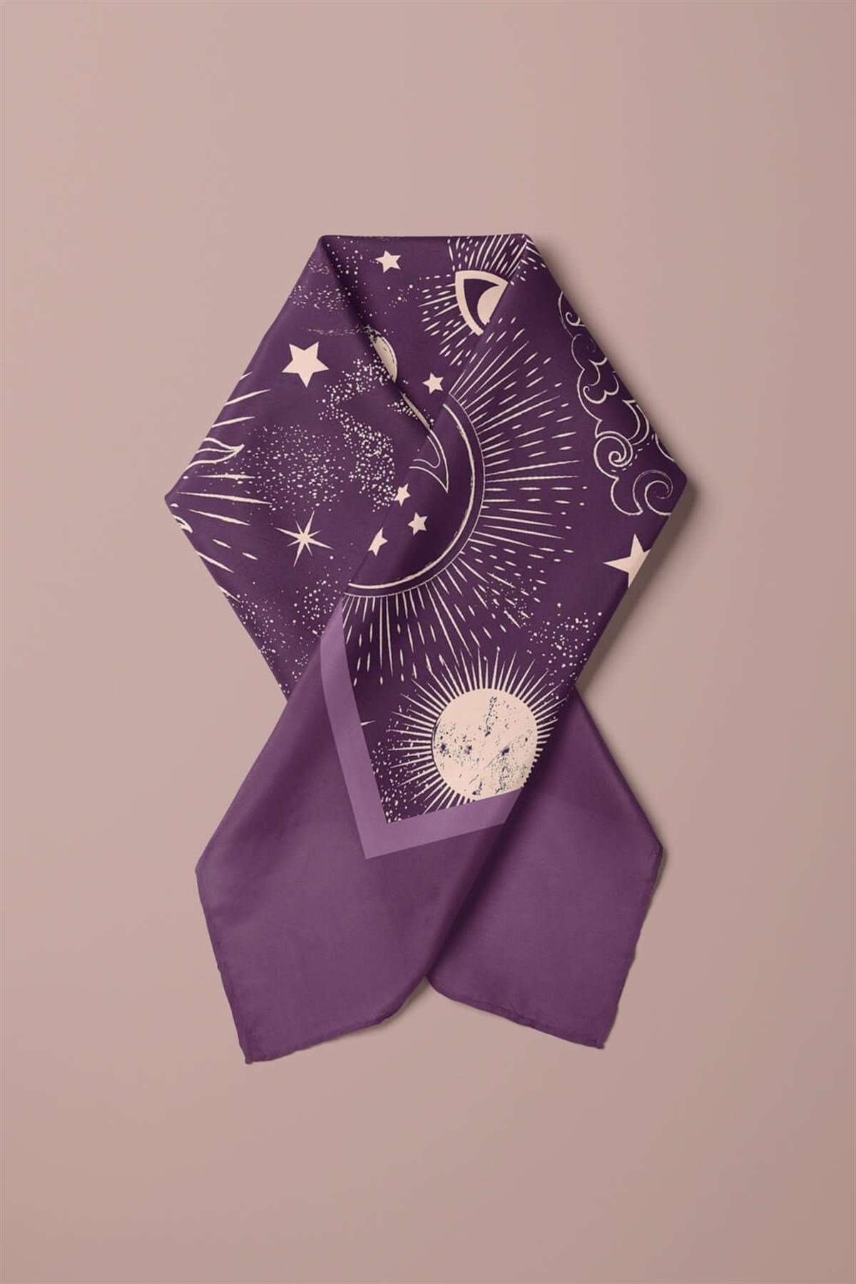 Z88 Violla Moon Desenli Bandana