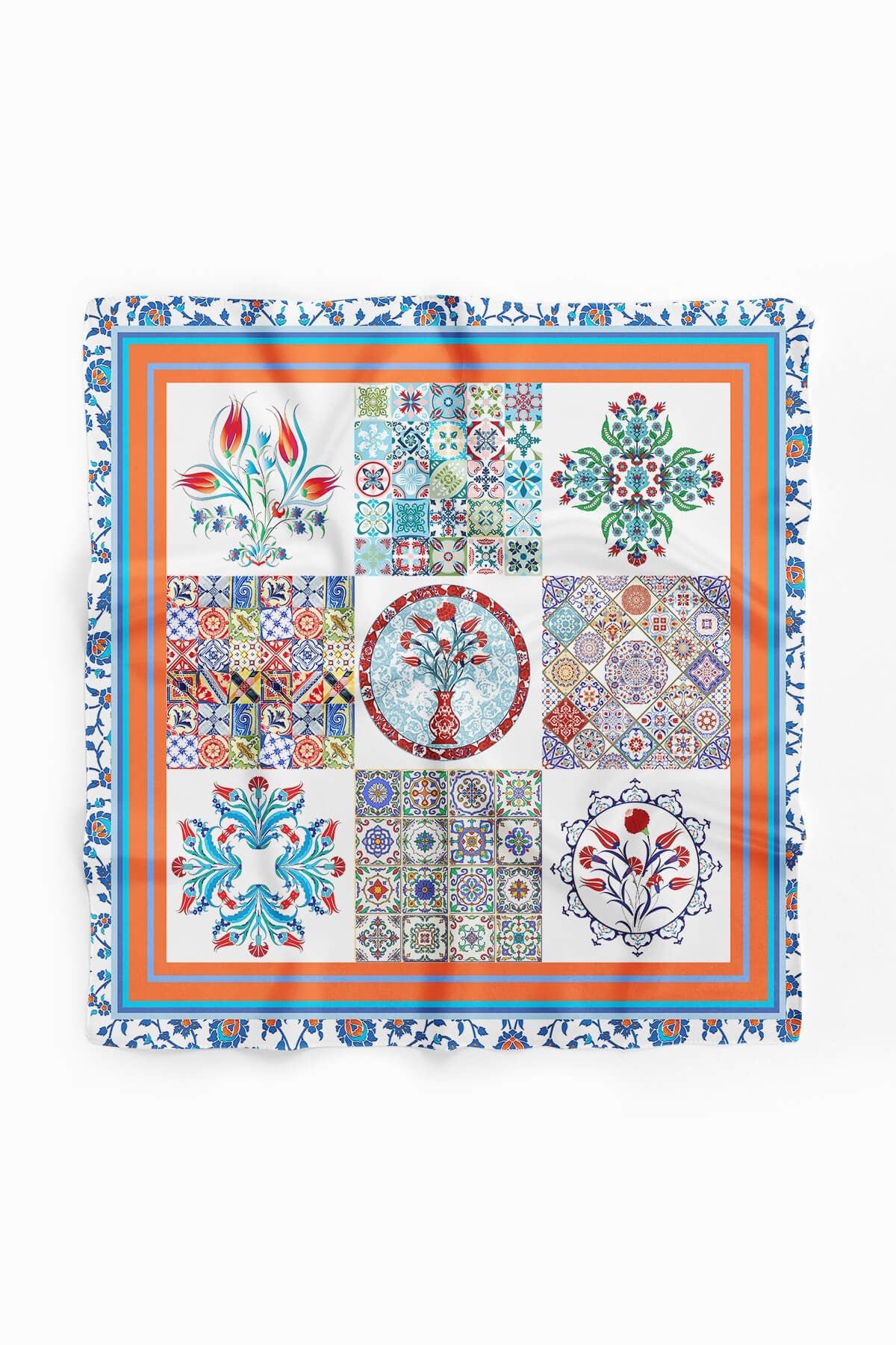 Y6 KADIN ÇİNİ DESENLİ BANDANA DG10244