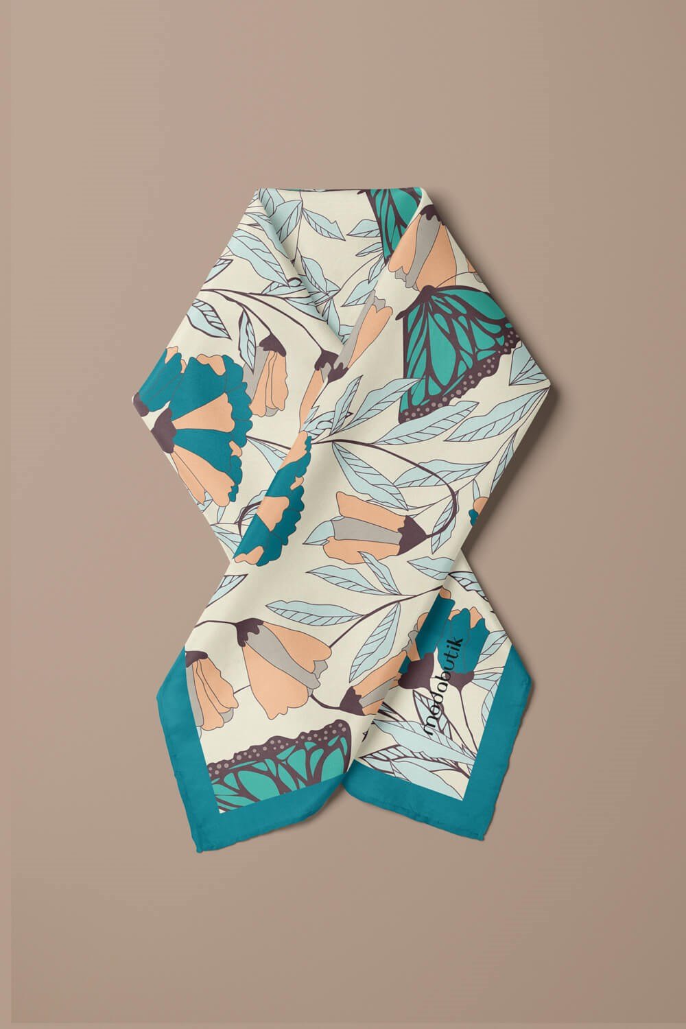 A119 Violla Kelebek Desenli Bandana