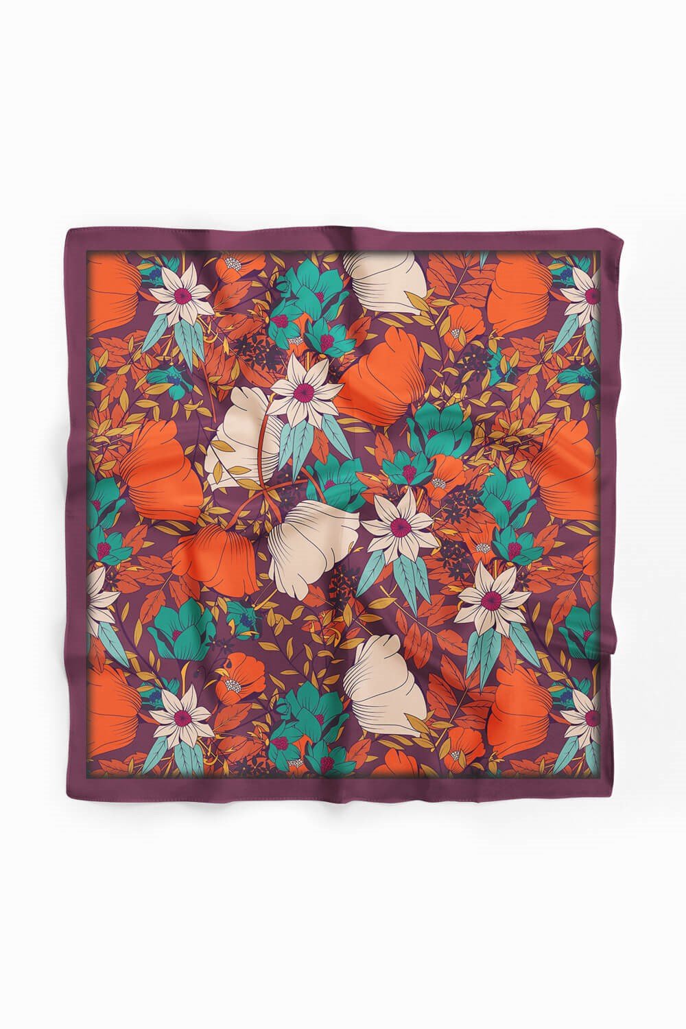 Violla Çiçek Desenli Bandana