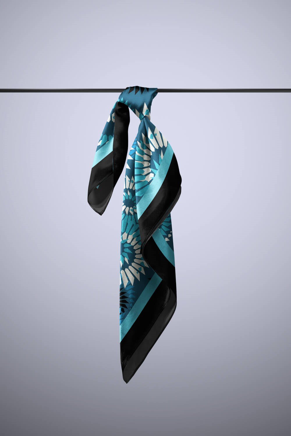 Violla F63 Kadın Yakamoz Desenli 50x50 Bandana HYL DG0846-22