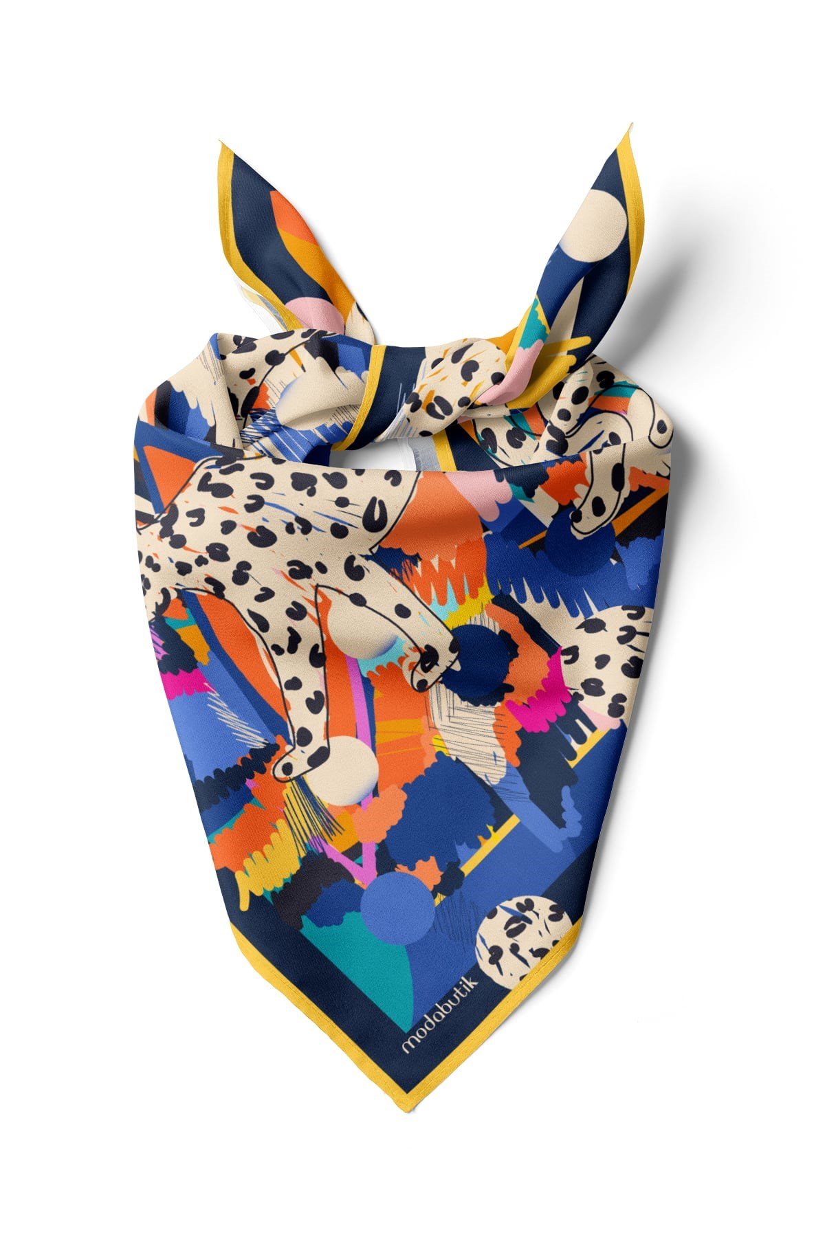 Violla Kaplan Desenli Bandana