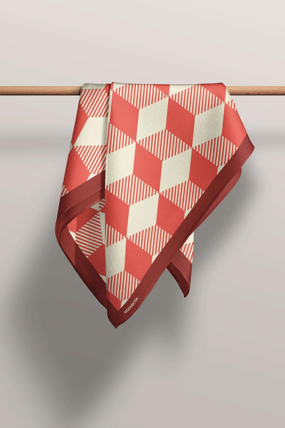 Violla V44 Kadın Geometric Desenli Bandana 50x50 DG0123-22