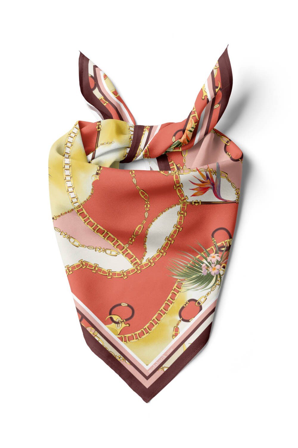 Violla E119 FLOWERS ZİNCİR TASARIMLI BANDANA DG11990