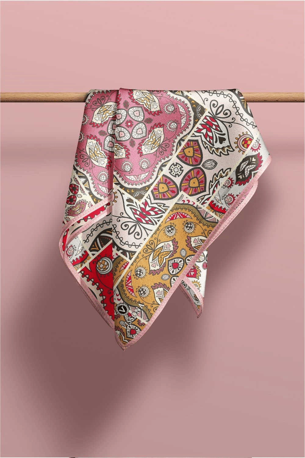 100% Silk Headscarf for Women - 22