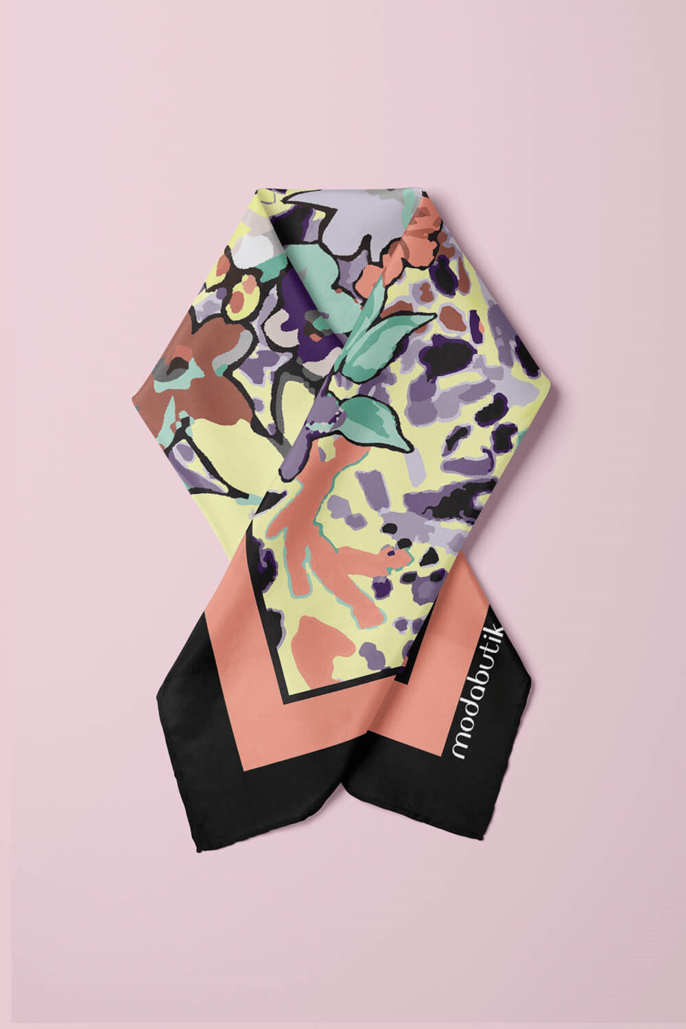 B101 ÇİÇEK DESENLİ BANDANA