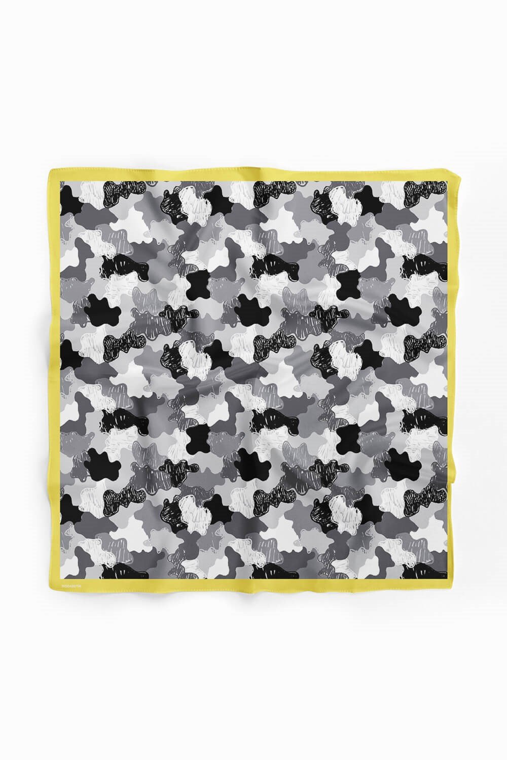Violla D98 Kadın Egzotik Desenli Bandana 50x50 Gri DG0255-22