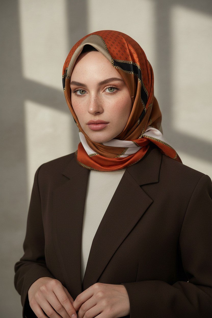 Twill Eşarp (İpek İçermez)