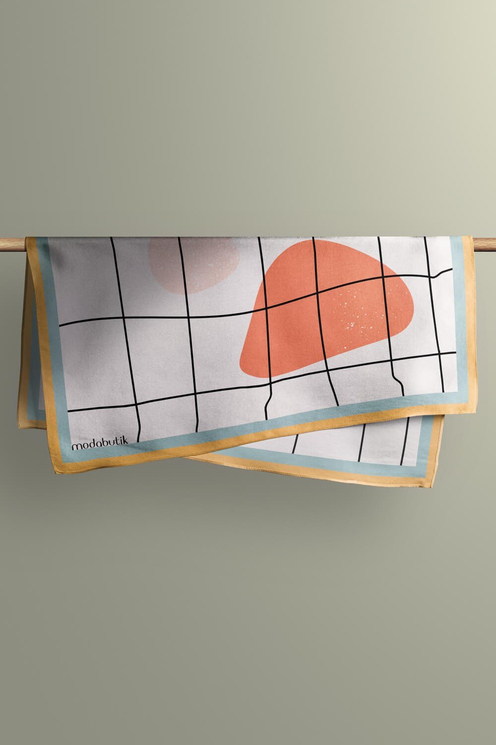 C8 Violla Geometri Deseni Bandana