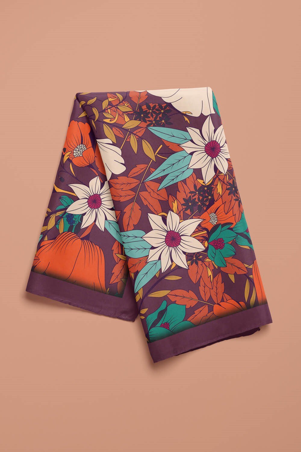 Violla Çiçek Desenli Bandana