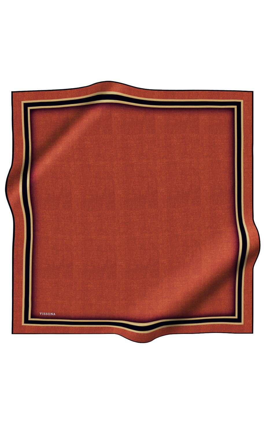 % 57 İPEK % 43 VİSKON Twill İpek Dokulu Şerit Desenli Siyah - Taba Renkli 90x90 Eşarp Dikim Şekli : El Dikişi