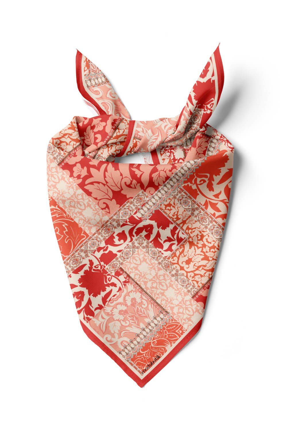 H52 Violla Karışık Desenli Bandana