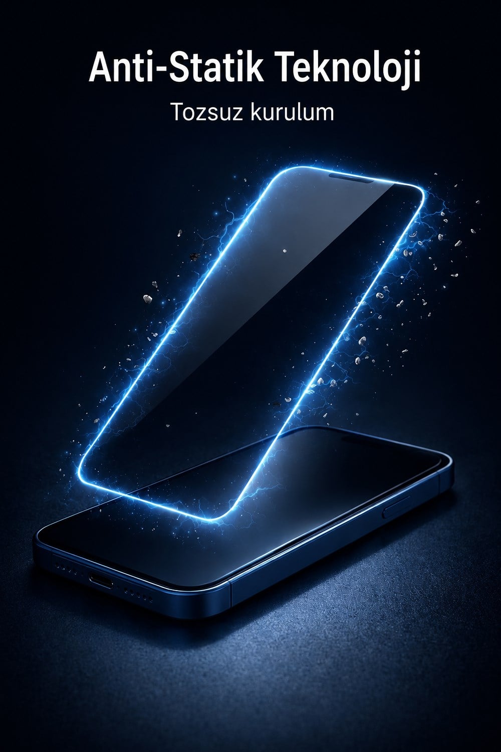 İPhone 15 Plus Hayalet Ekran Koruyucu % 100 Cam (Temperli)  Kolay Kurulum Aparatlı