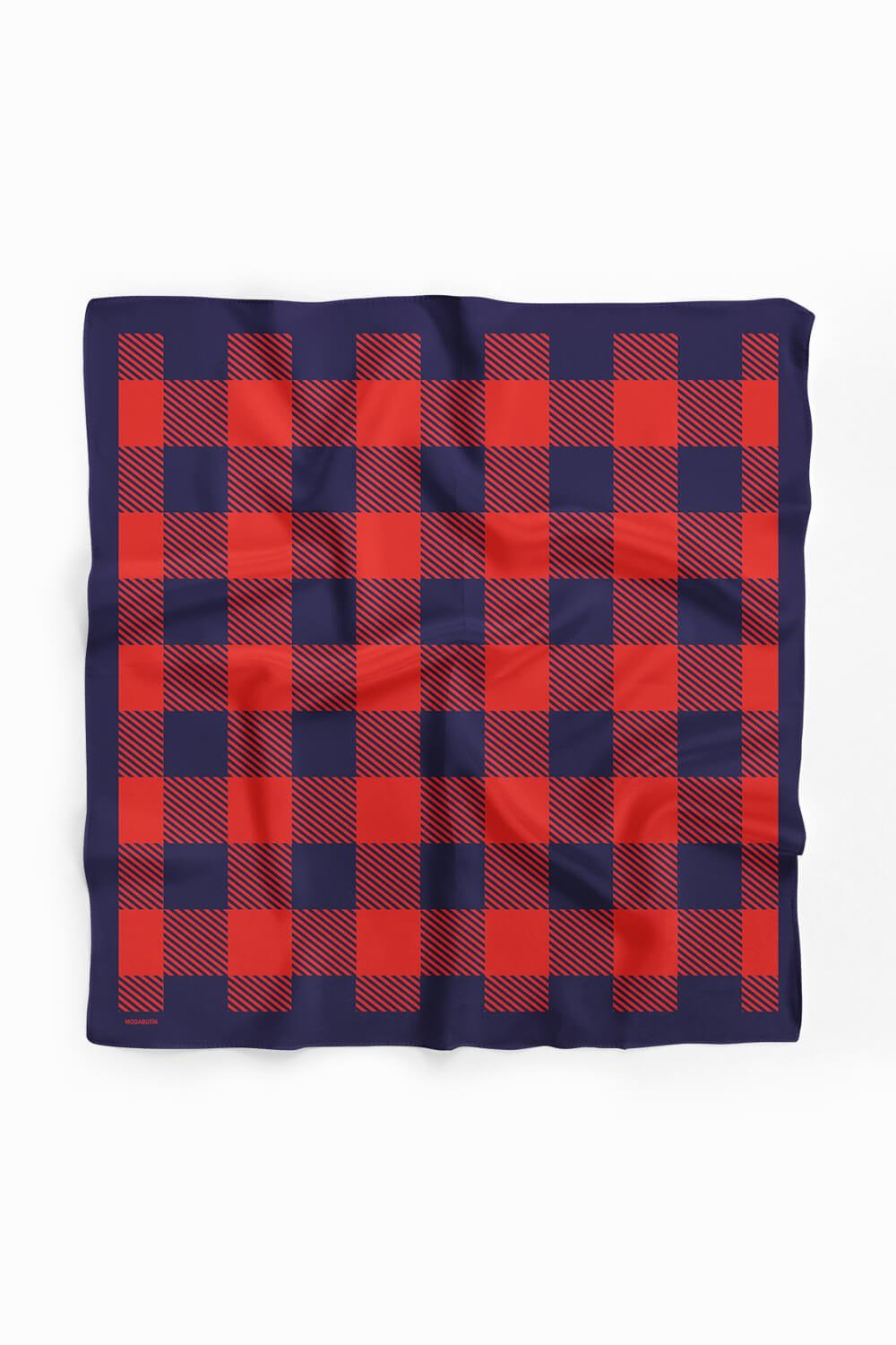 Violla D95 Kadın Ekose Desenli Bandana 50x50 DG0172-22