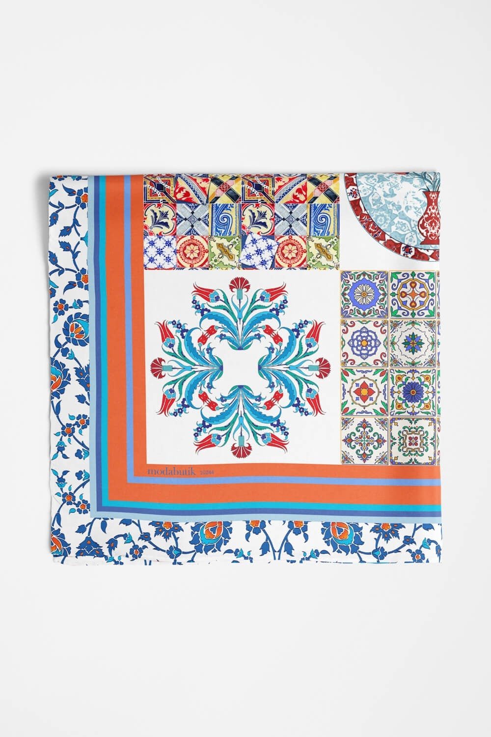 Y6 KADIN ÇİNİ DESENLİ BANDANA DG10244