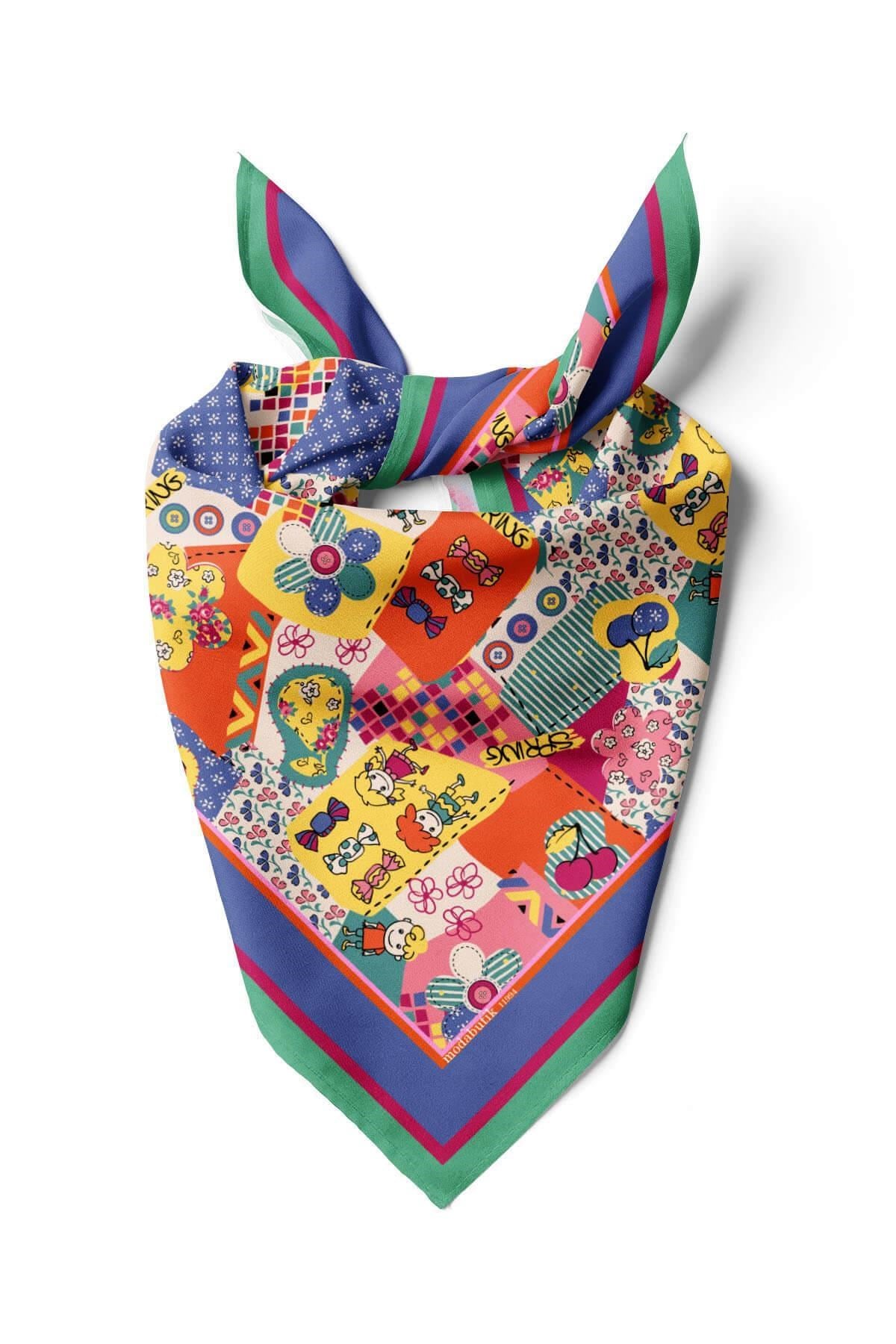 Violla F106 ÇOCUK BAYRAMI TASARIMLI BANDANA  DG11994