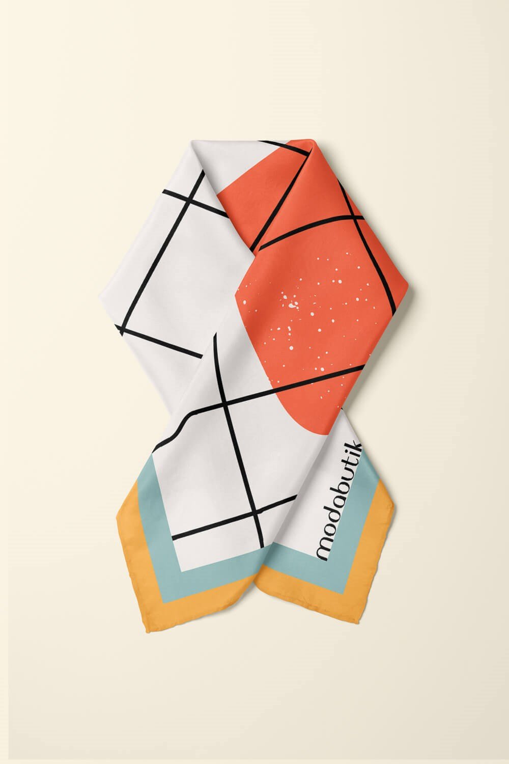 C8 Violla Geometri Deseni Bandana