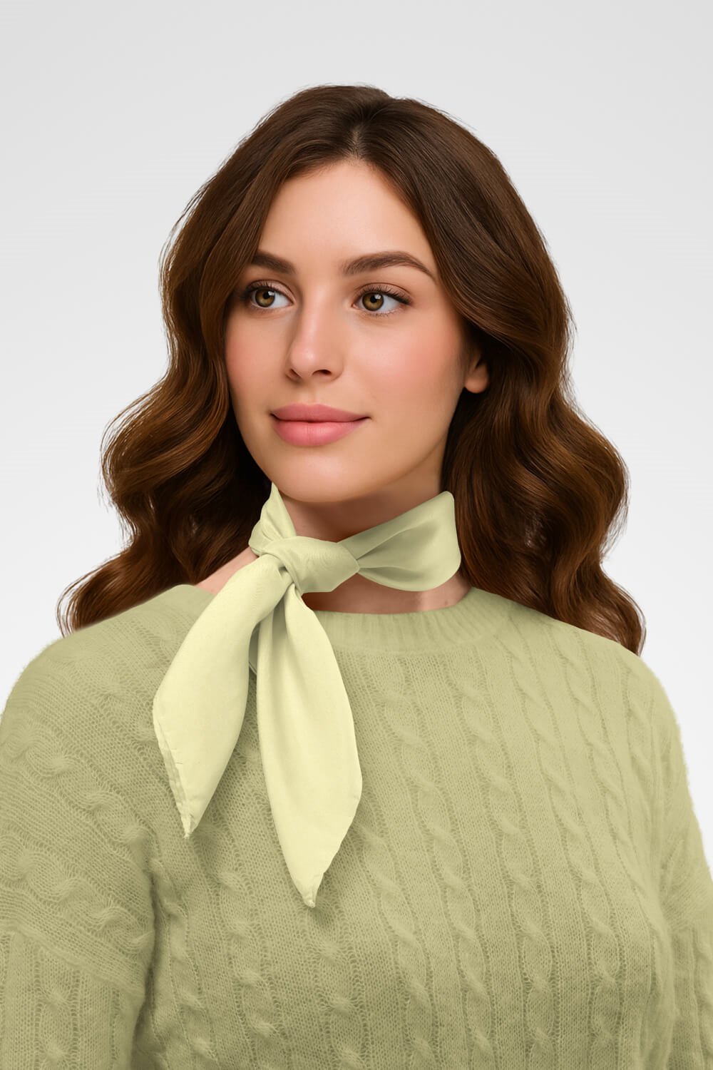 Şifon Limon Sarısı Bandana