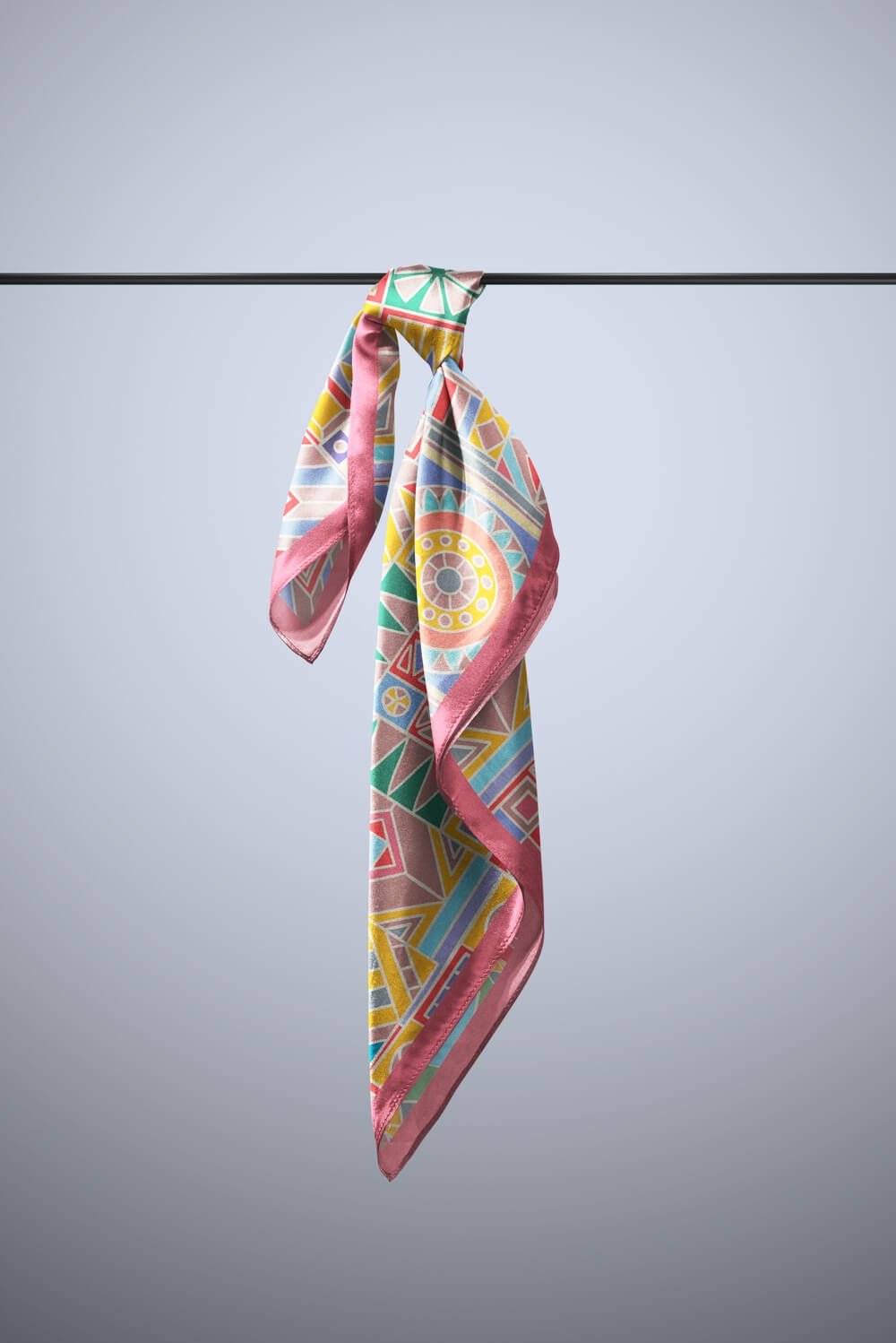 C3 Violla Geometrik Desenli Bandana