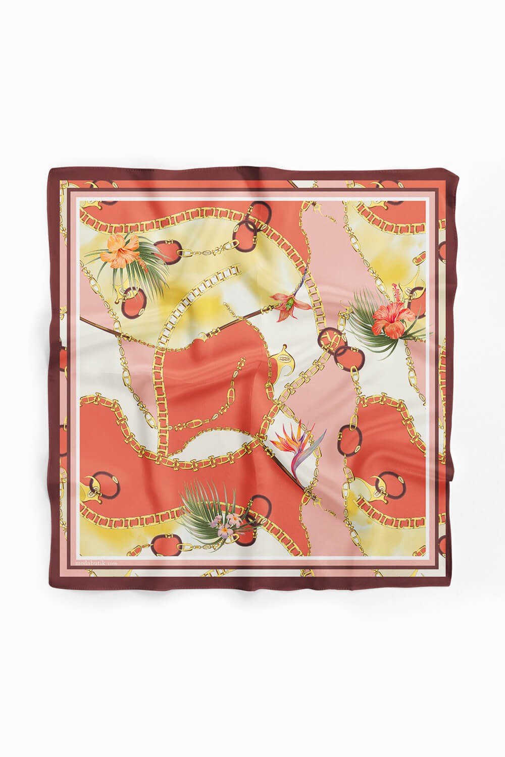 Violla E119 FLOWERS ZİNCİR TASARIMLI BANDANA DG11990