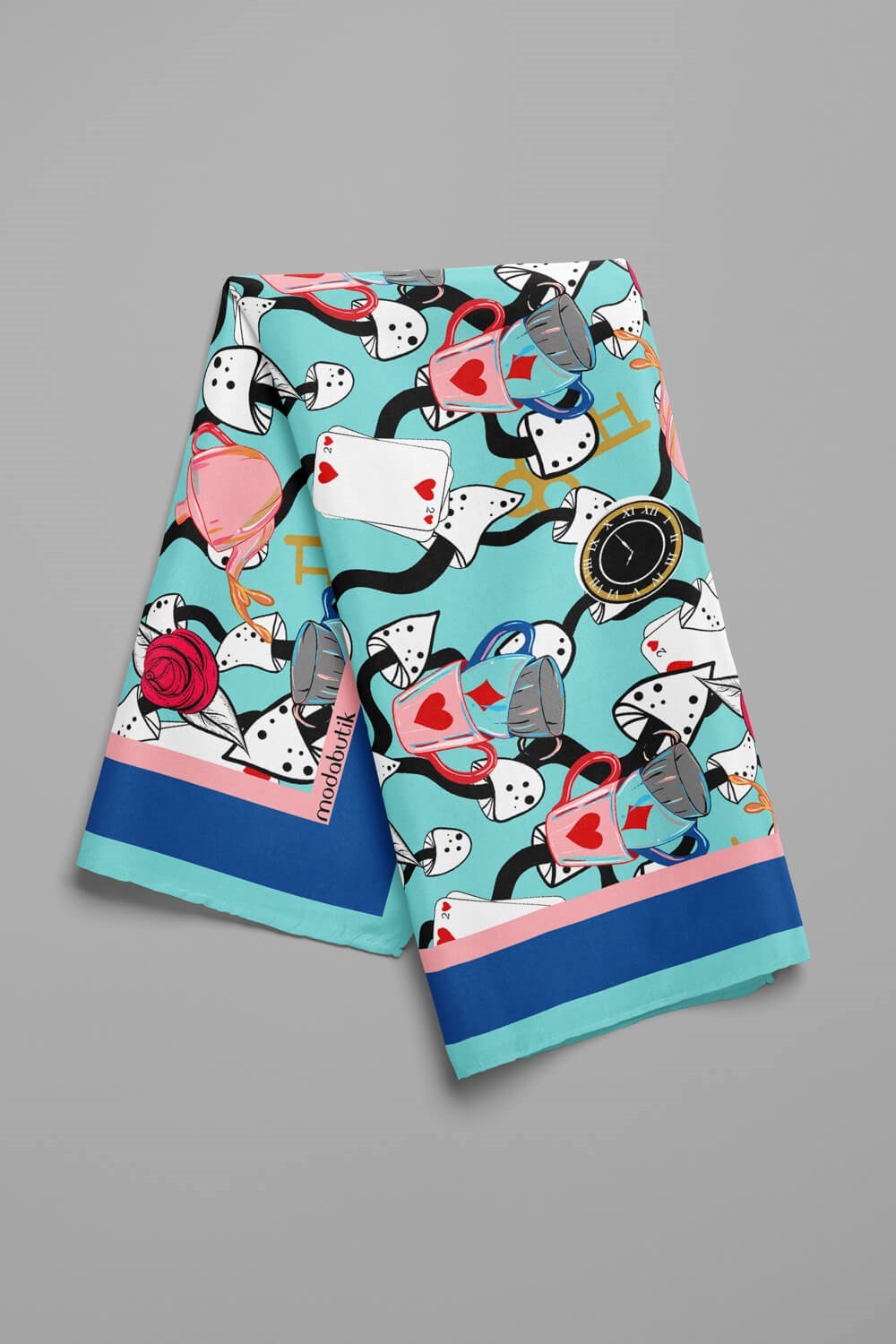 G34 Violla Alice Desenli Bandana