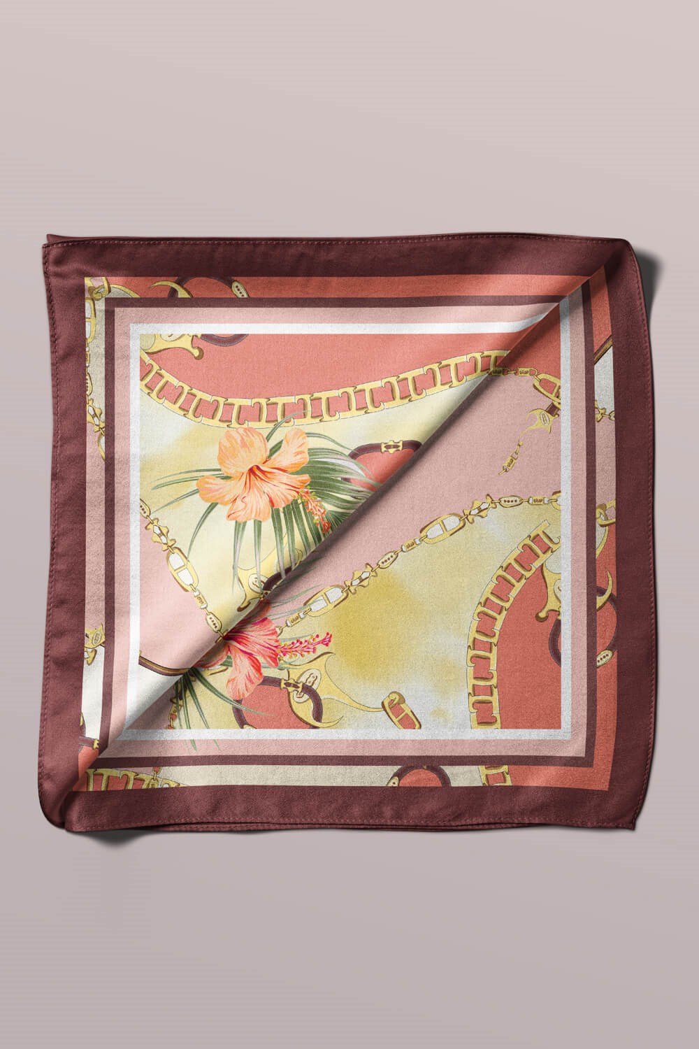 Violla E119 FLOWERS ZİNCİR TASARIMLI BANDANA DG11990