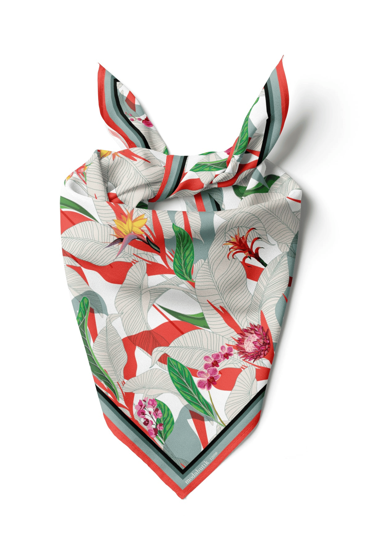 D85 TROPIC ÇİÇEKLİ BANDANA DG12098