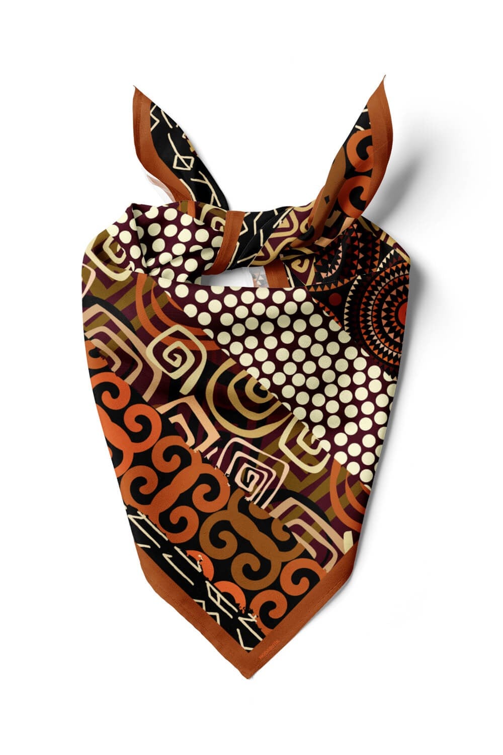 Violla E96 Kadın Etnik Desenli Bandana 50x50 DG0253-22