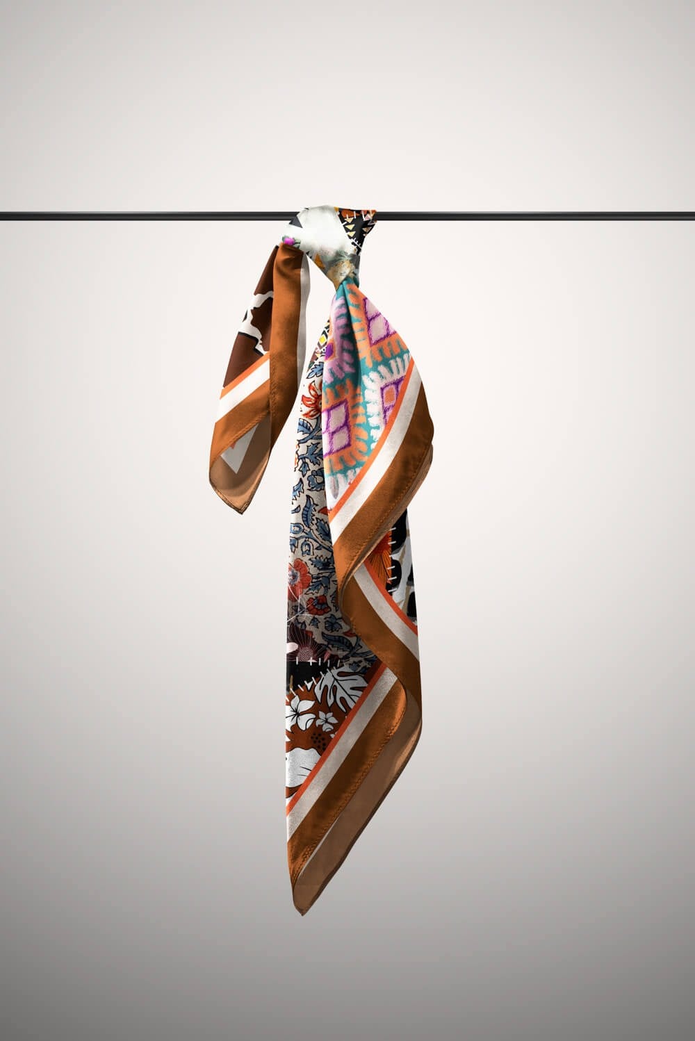 Violla H17 ETNIC FLOWERS PATCHWORK BANDANA
