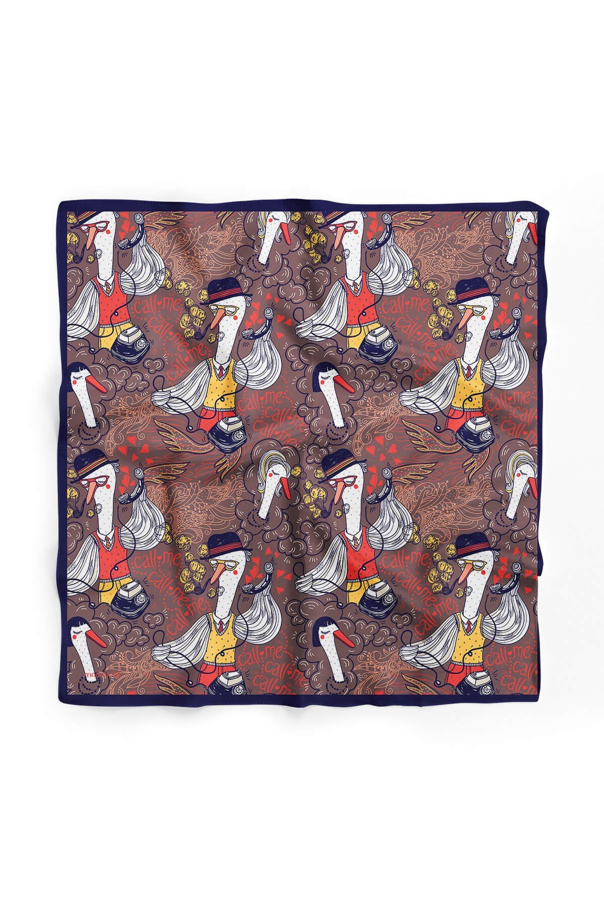 H3 Violla Ördek Desenli Bandana