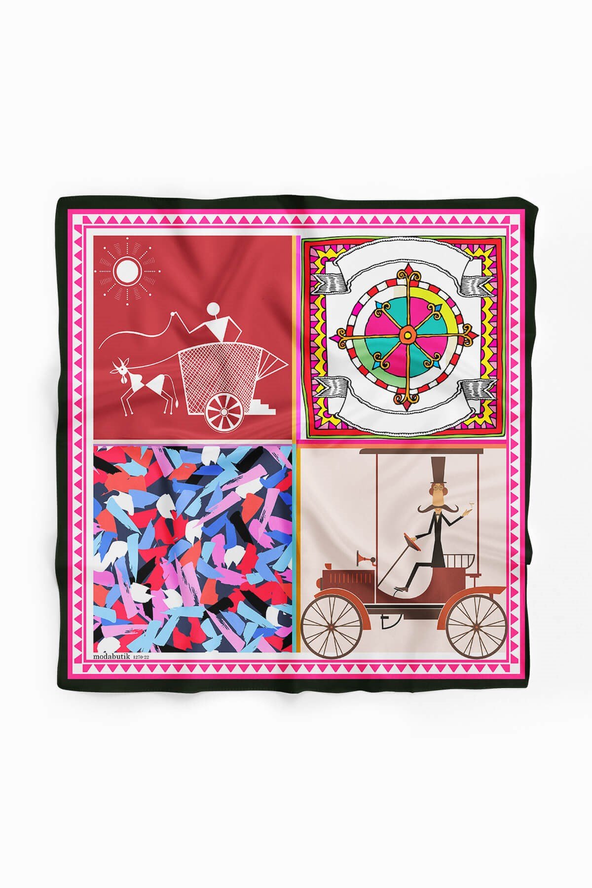 Violla D19 ÇİZGİ DESENLİ BANDANA