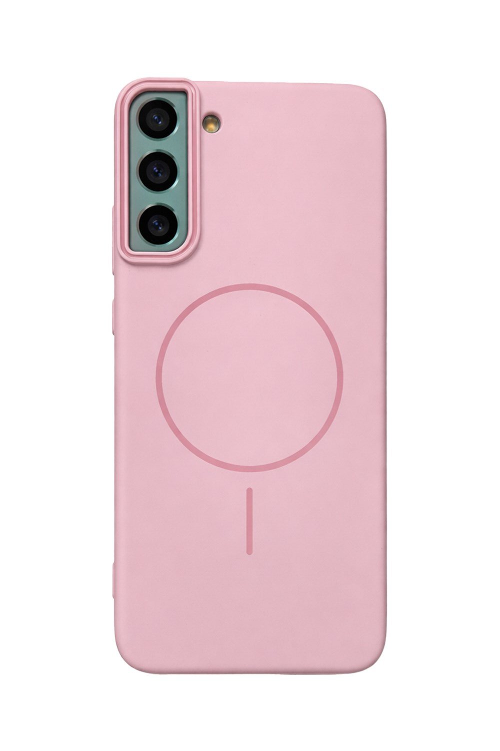 Samsung Galaxy S22 Uyumlu Kamera Çıkıntılı Magsafe Wireless Şarj Özellikli Sert Sararmaz Silikon Kılıf