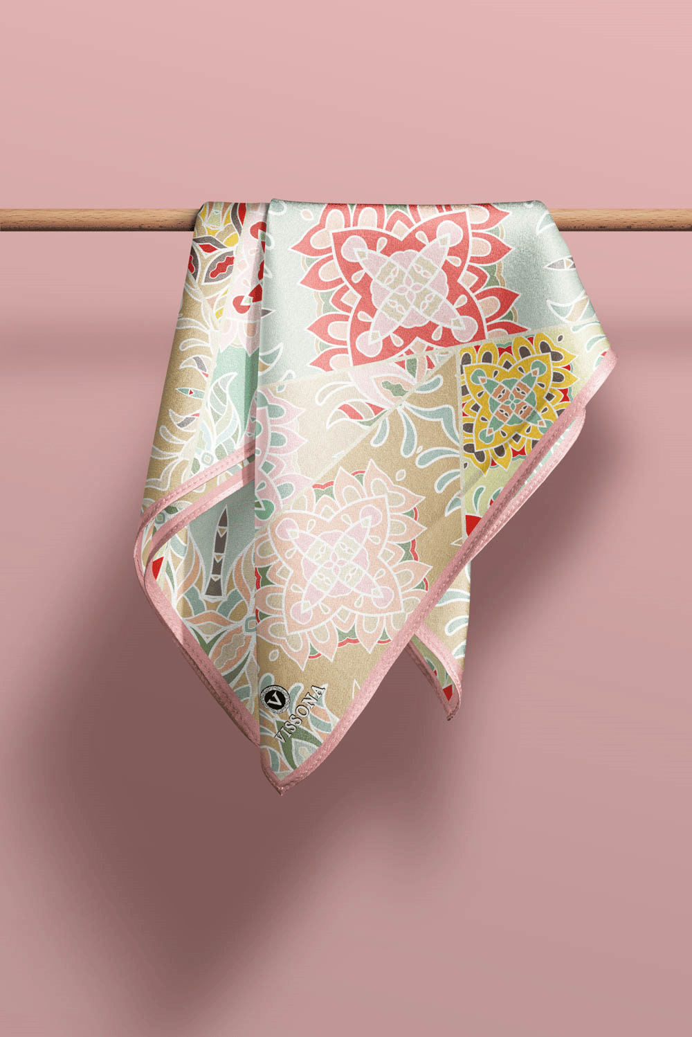 100% Silk Headscarf for Women - 22