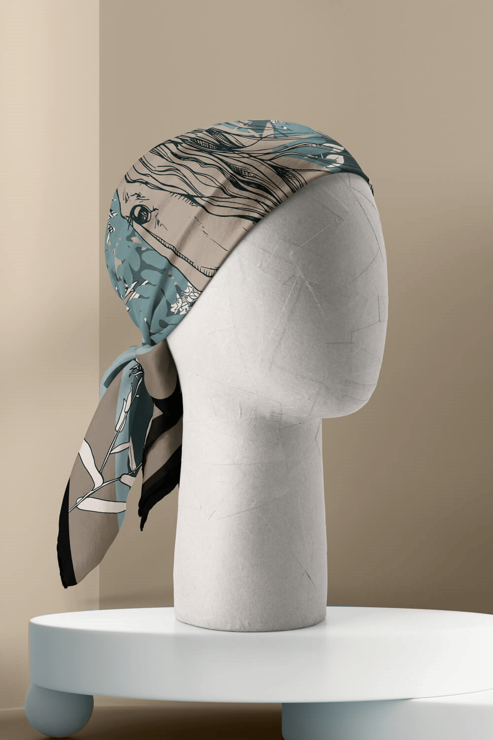 G46 Modabutik At Desenli Bandana