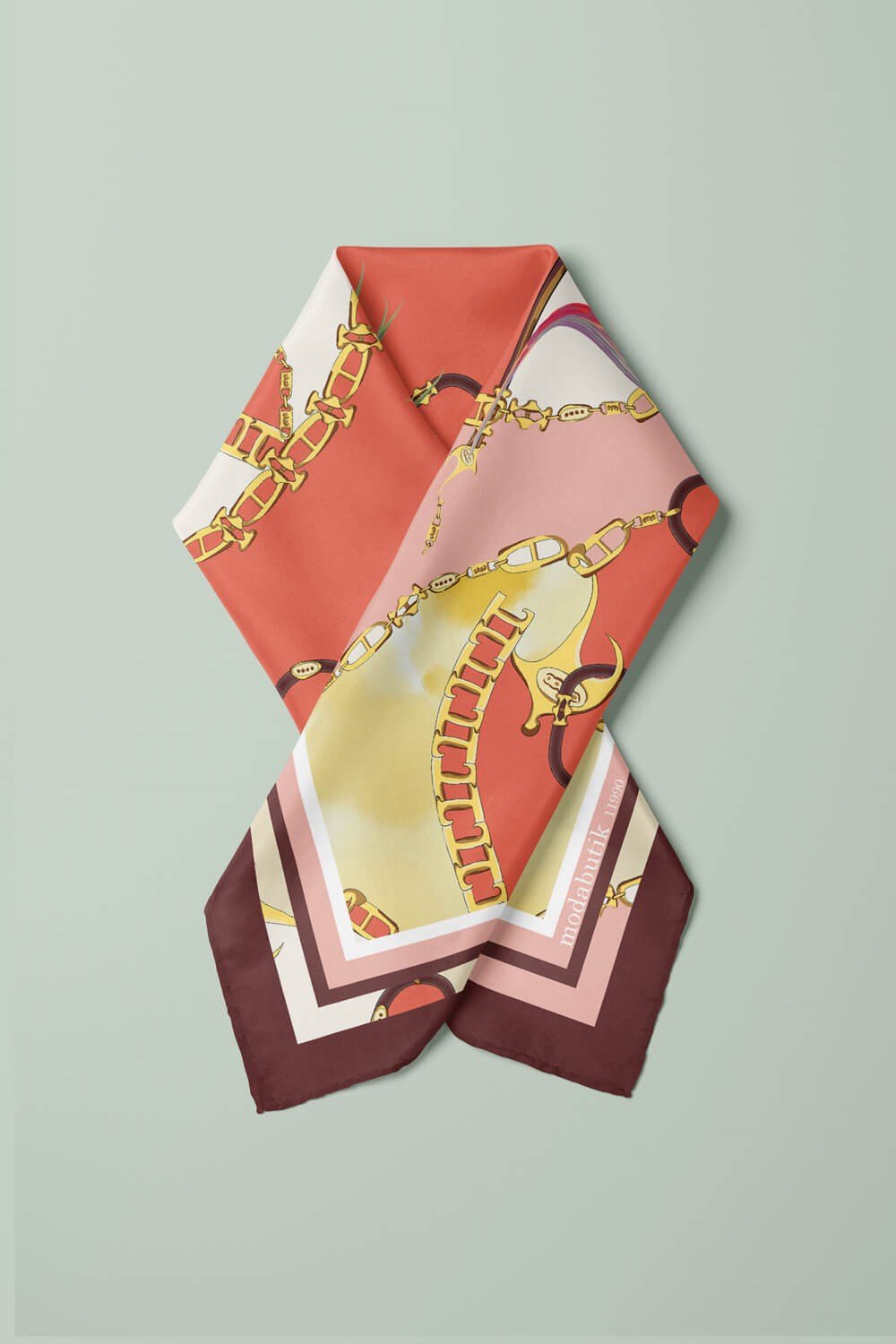 Violla E119 FLOWERS ZİNCİR TASARIMLI BANDANA DG11990
