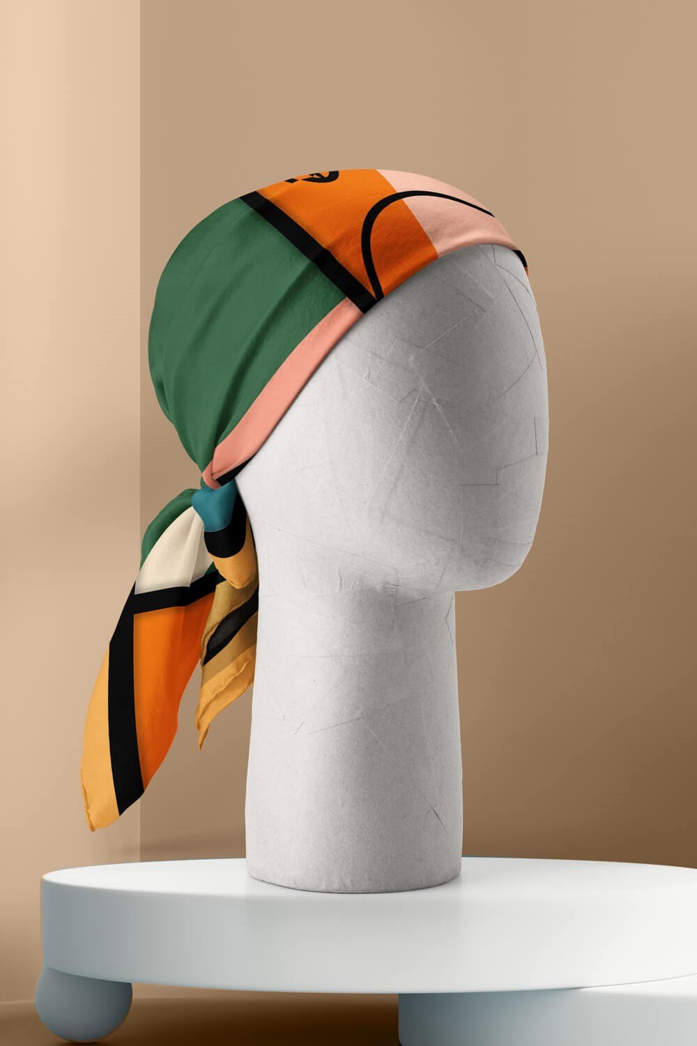 Violla Geometri Deseni Bandana